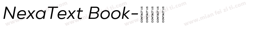 NexaText Book字体转换